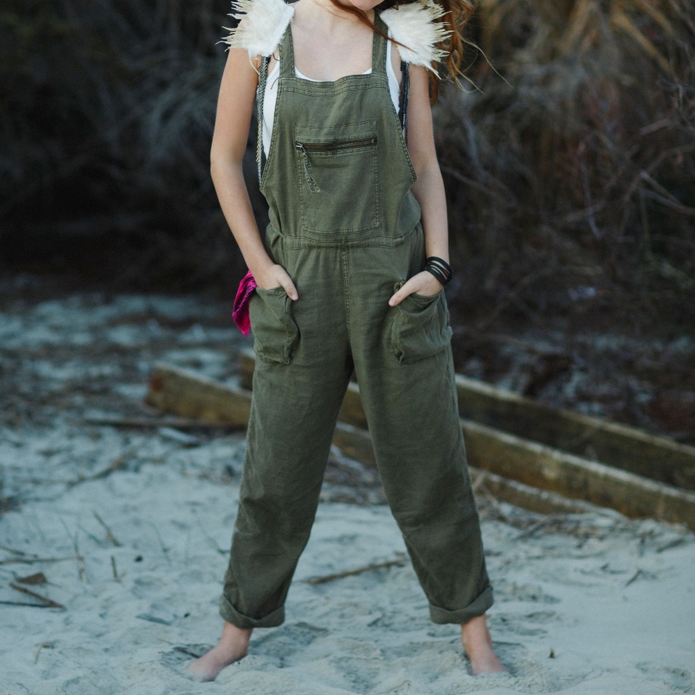 Free People Linen Overall size S